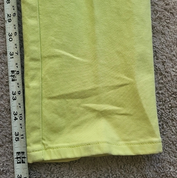 Jeans Womens 8T Tall Long Yellow Denim Skinny Pants High Rise Stretch Preppy - Picture 12 of 12